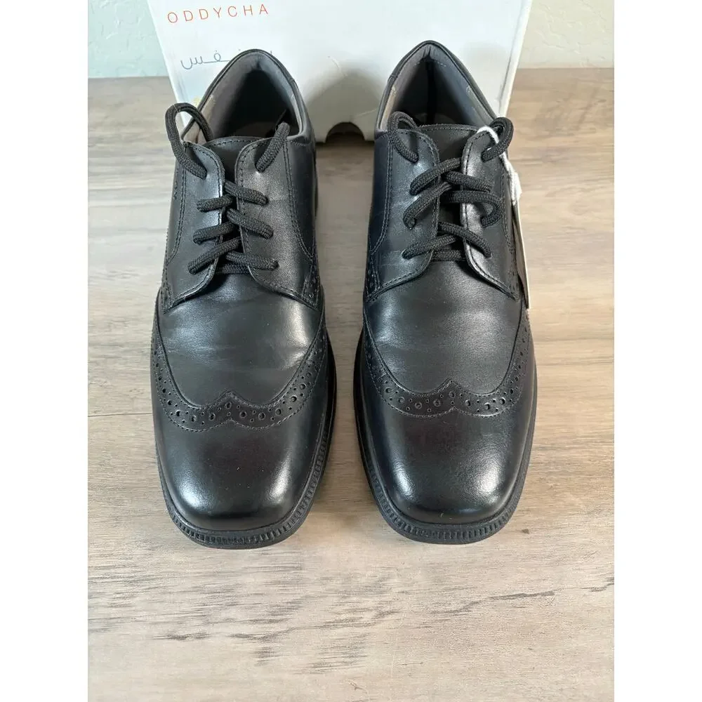 GEOX J Federico Black Patent Italian Leather Men's Shoes 6.5 EU 40 New‎ in Box